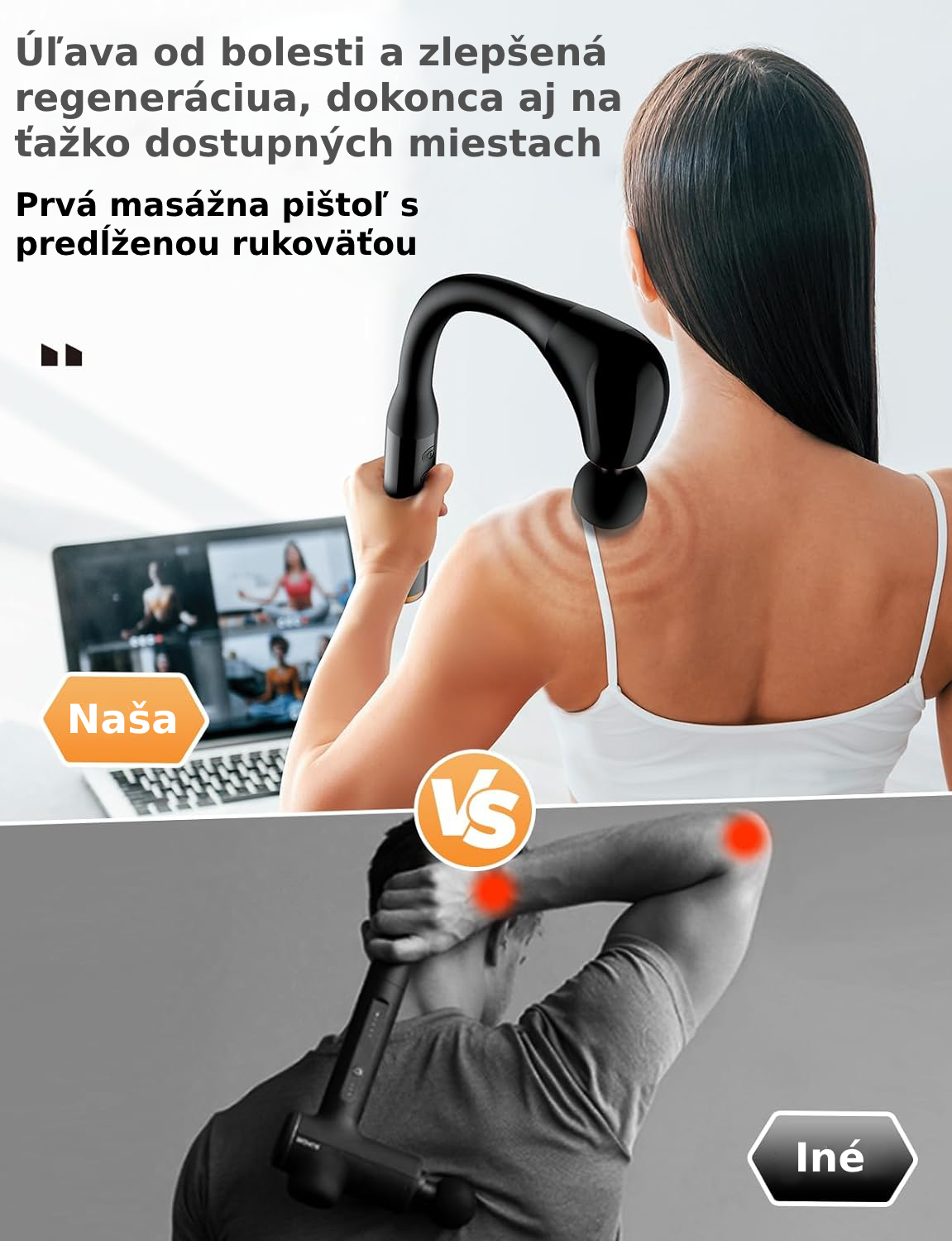 Zengun™ Masážna pištoľ s vylepšenou predĺženou rukoväťou