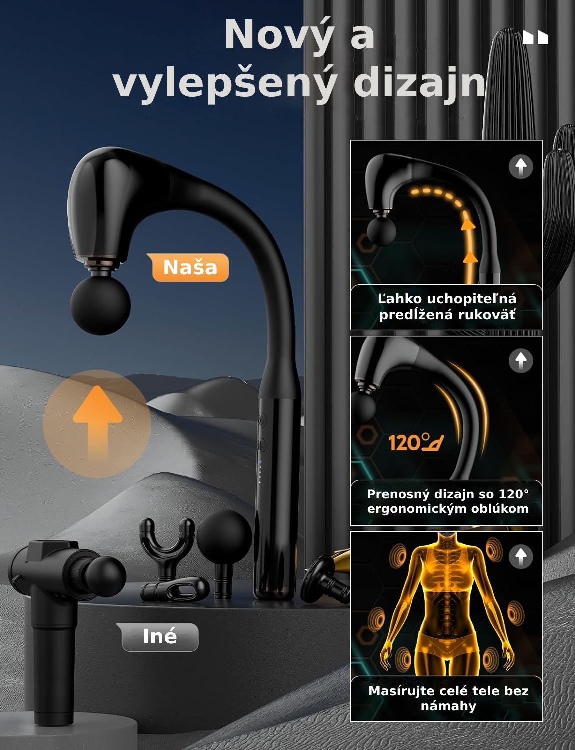 Zengun™ Masážna pištoľ s vylepšenou predĺženou rukoväťou